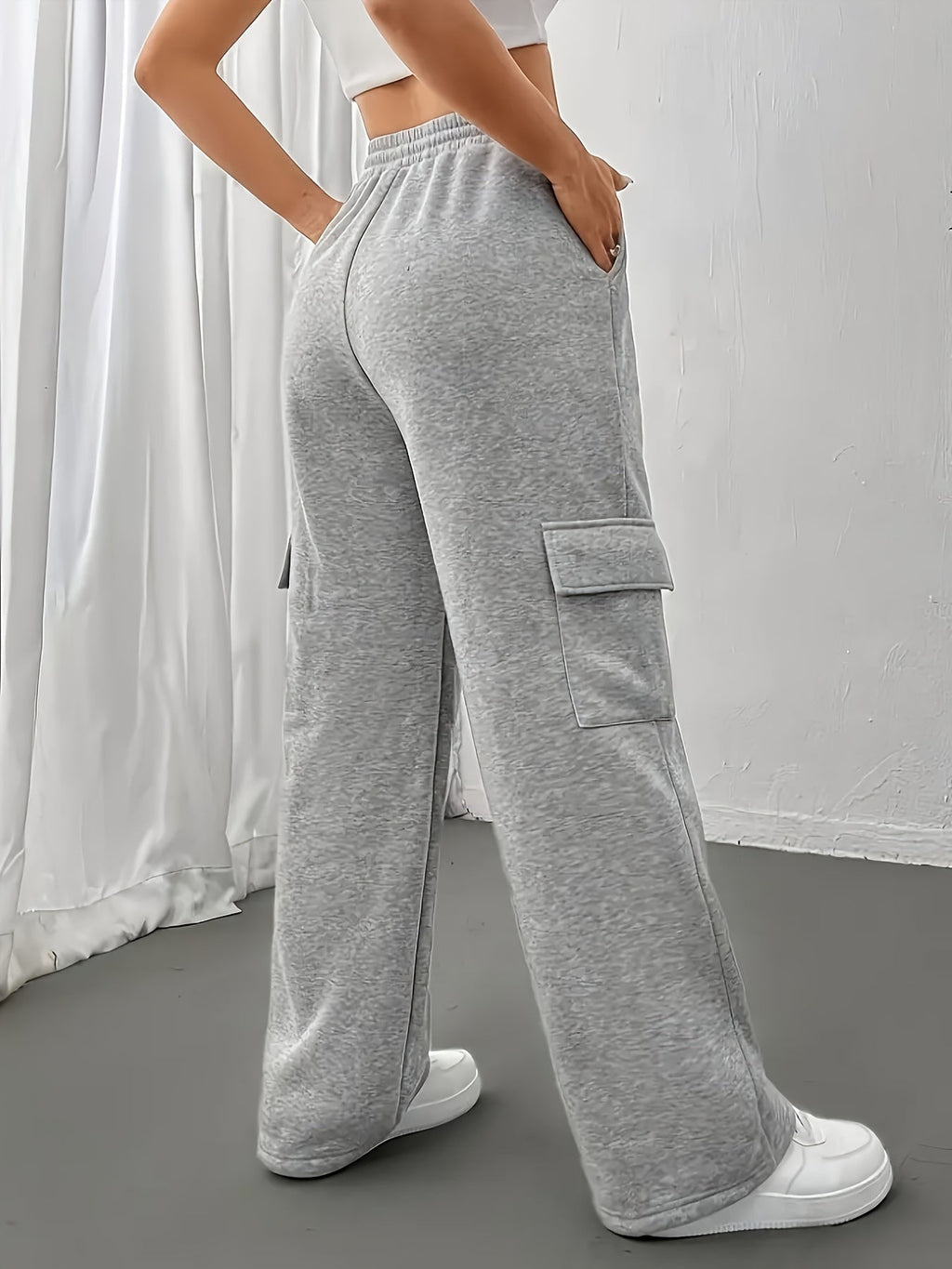 Relaxed Cargo Joggers for Women | Soft Cotton Blend | Casual Street Style