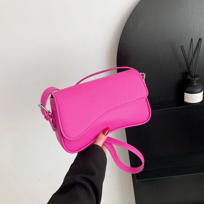 Baguette Shoulder Bag Women UK – Curved Design Handbag, Smart Casual Office Wear & Evening
