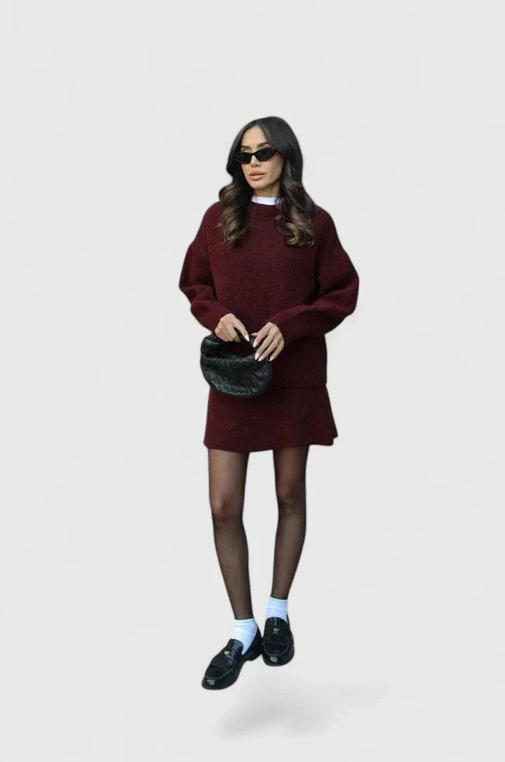 Comfortable Knit Jumper Set for Women | Cozy Casual Loungewear Outfit