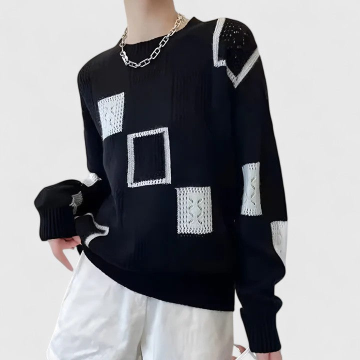 Sophisticated Knit Jumper - Lightweight Cozy Sweater for Casual Wear