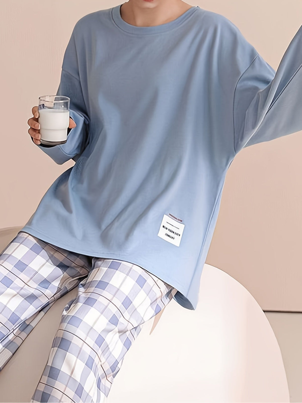 Relaxed Plaid Two-Piece Set | Soft Fabric | Casual Loungewear Outfit