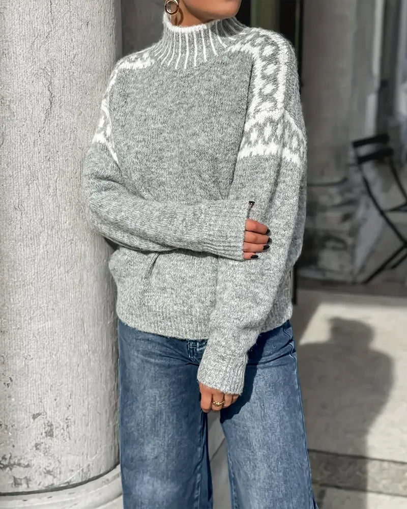 Sophisticated Knit Jumper for Women - Cozy Casual Wear in Soft Fabric