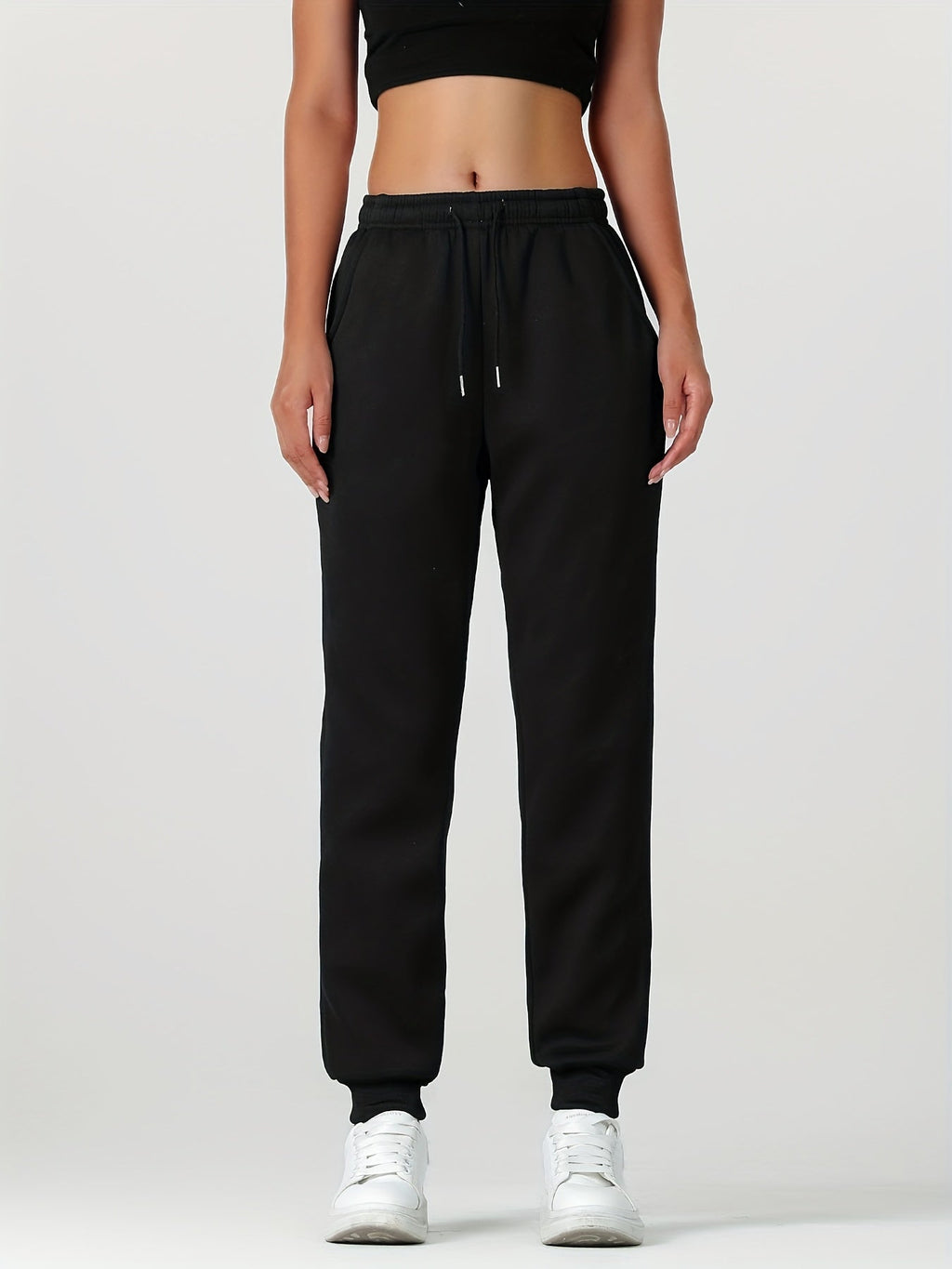 Cozy Cuffed Joggers for Women | Soft Fleece Material | Casual Loungewear