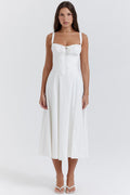 Ruched Midi Dress Women UK – High Slit Evening Gown, Special Occasion