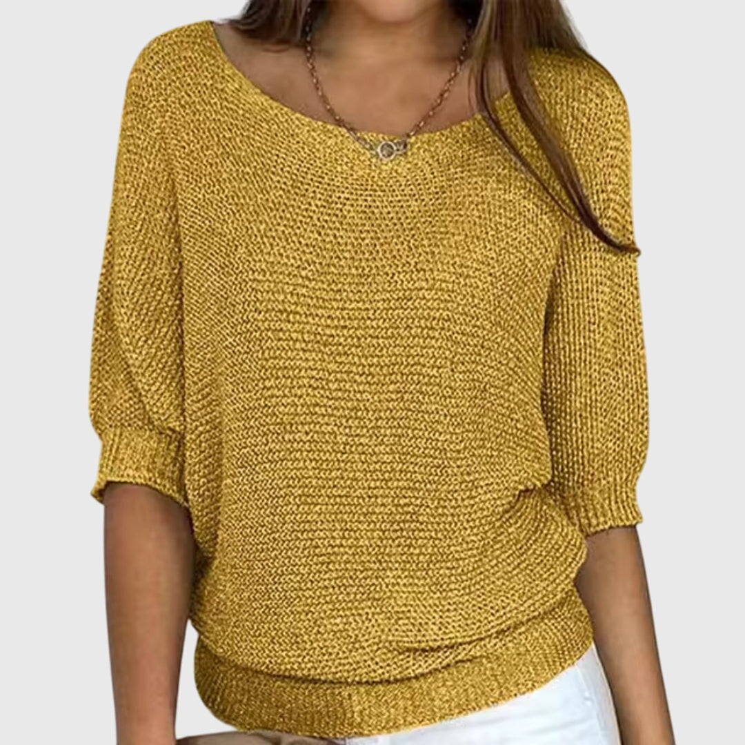 Elegant Knit Jumper - Soft Fabric, Chic Design for Casual Wear