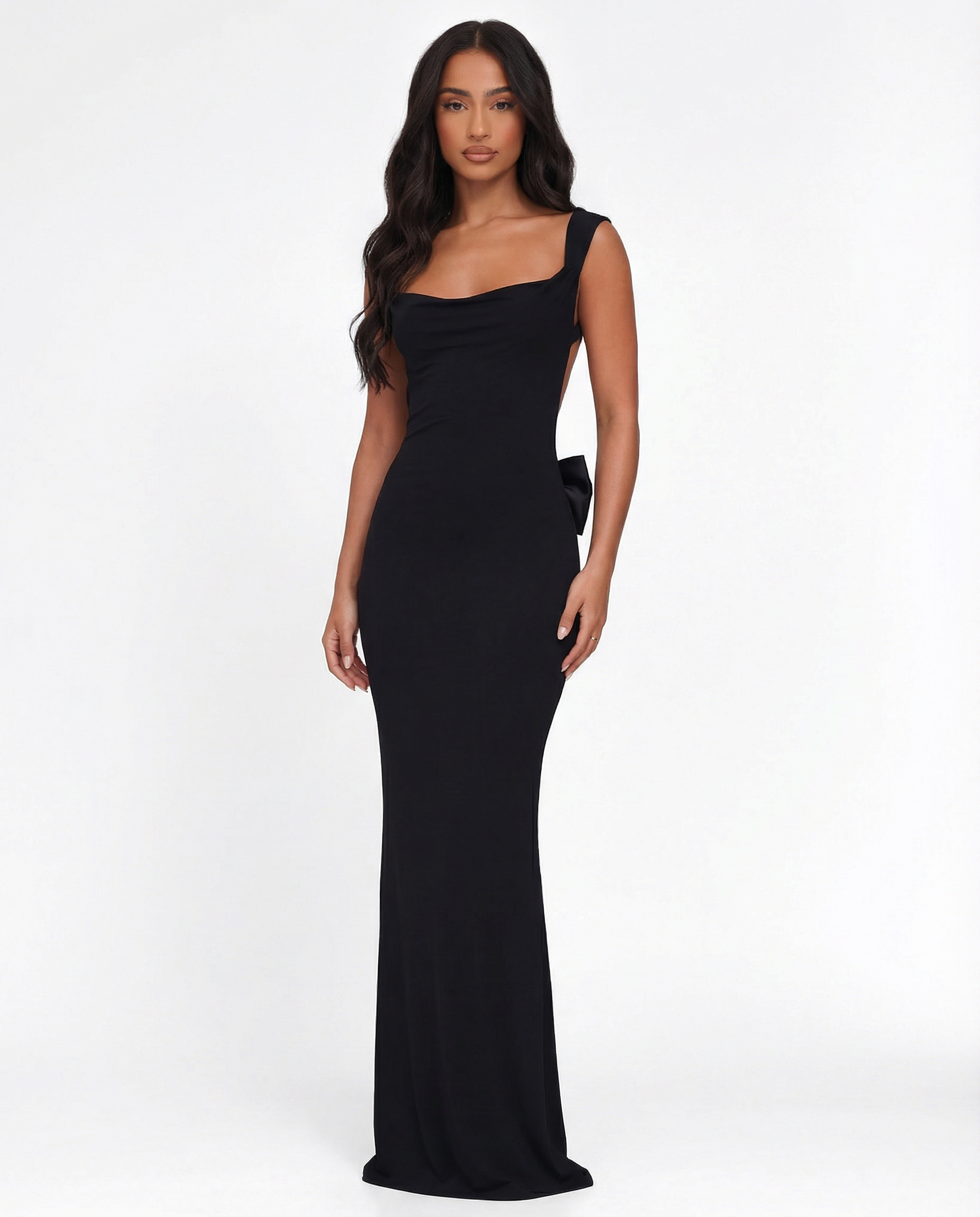 Red Backless Maxi Dress Women UK – Elegant Evening Gown, Wedding Guest