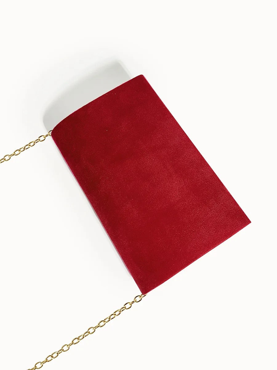 Suede Velvet Envelope Clutch Bag Women UK – Evening Events Parties