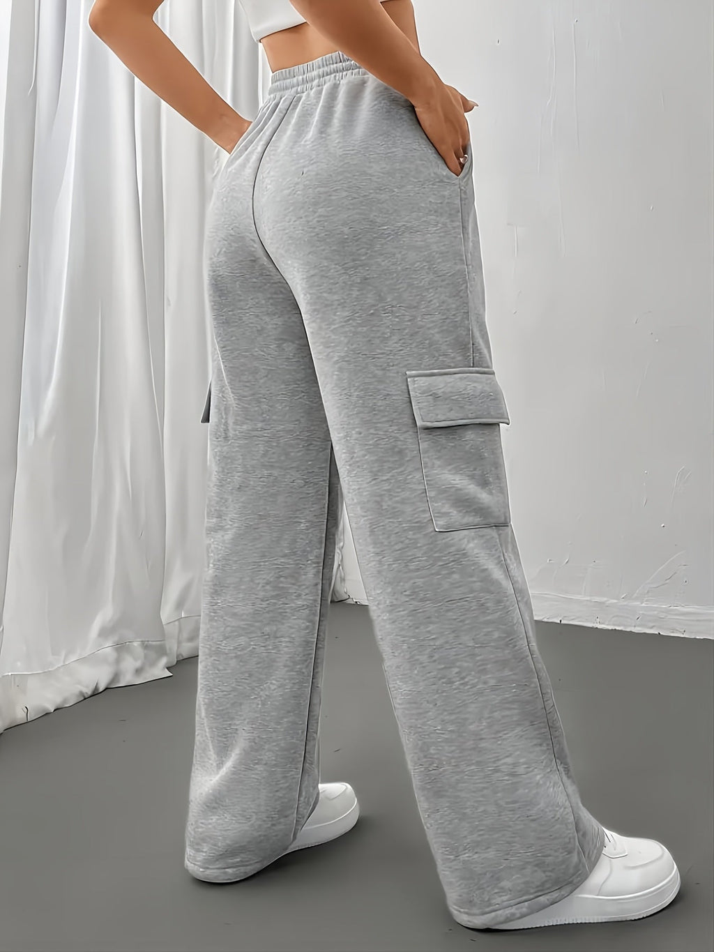 Relaxed Cargo Joggers for Women | Soft Cotton Blend | Casual Everyday Wear