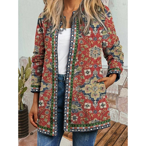 Artisan Open-Front Jacket | Lightweight Casual Layer for Everyday Wear