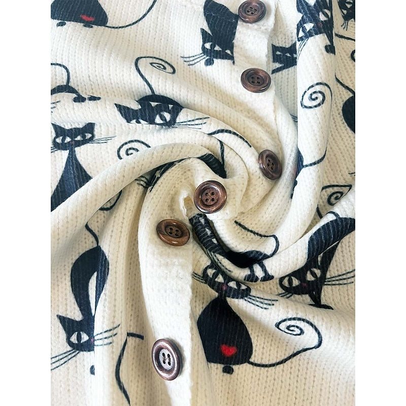 Floral Button-Front Cardigan | Lightweight Knit | Women's Casual Outerwear