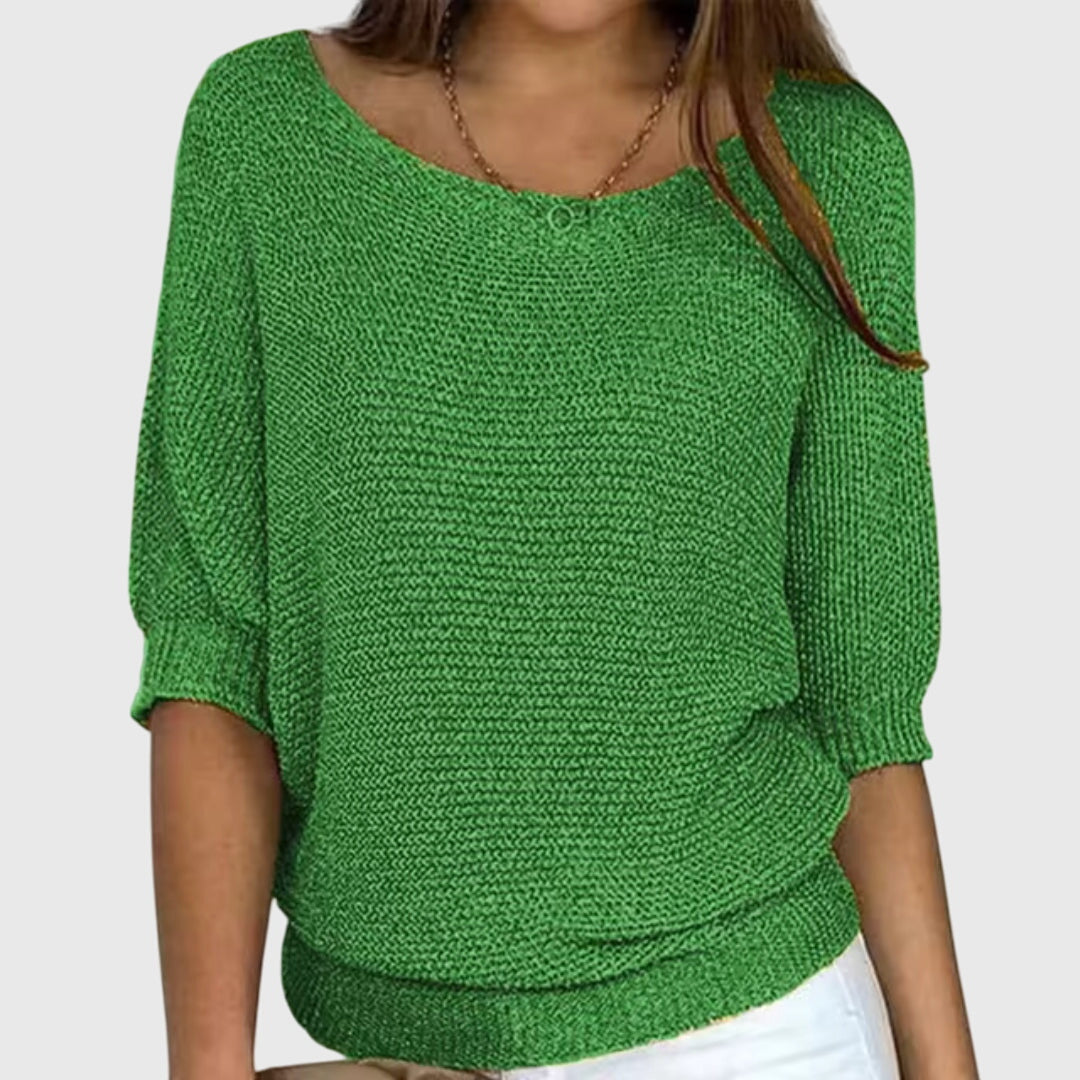 Elegant Knit Jumper - Soft Fabric, Chic Design for Casual Wear