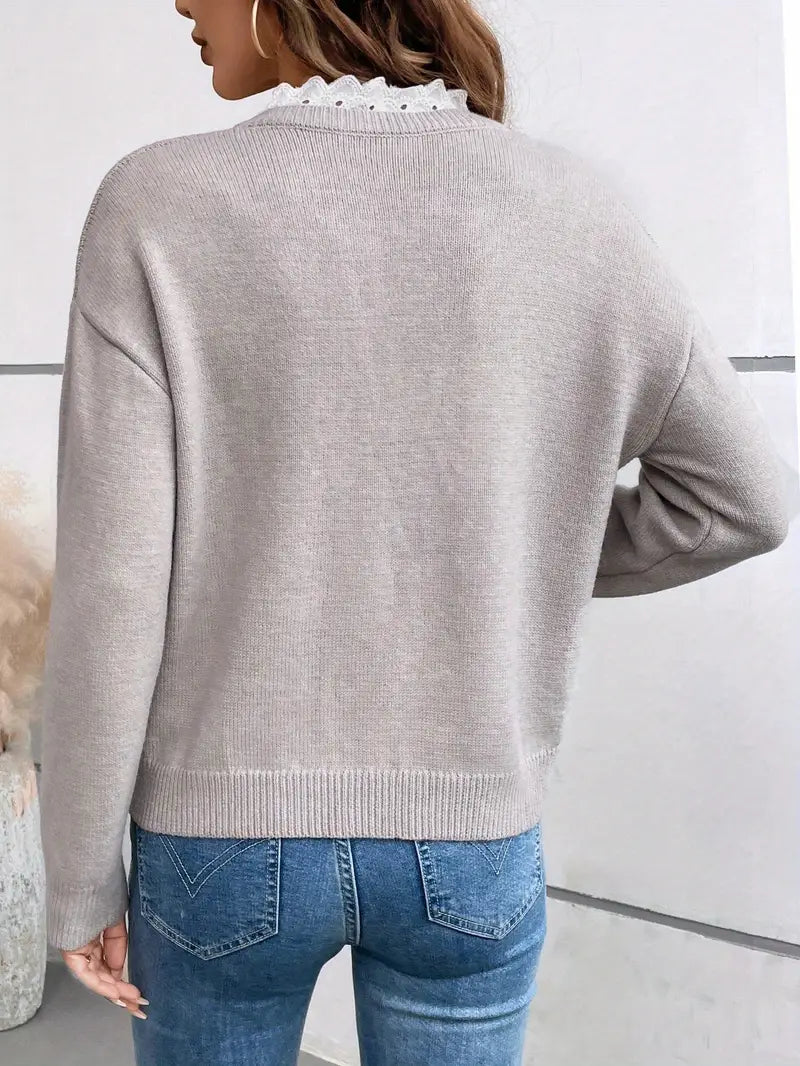 Elegant Women's Jumper in Soft Knit Fabric for Casual Wear