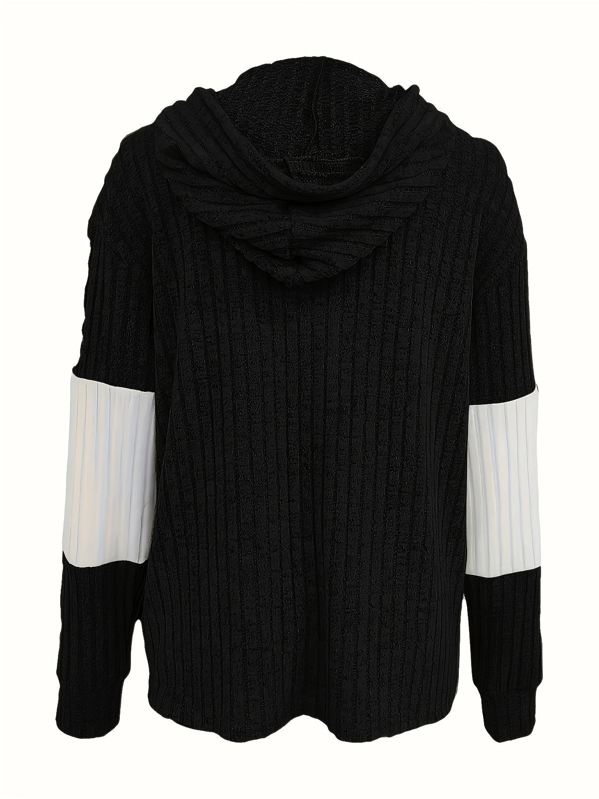 Cozy Color-Block Zip-Up Hoodie for Women | Casual Warmth and Comfort
