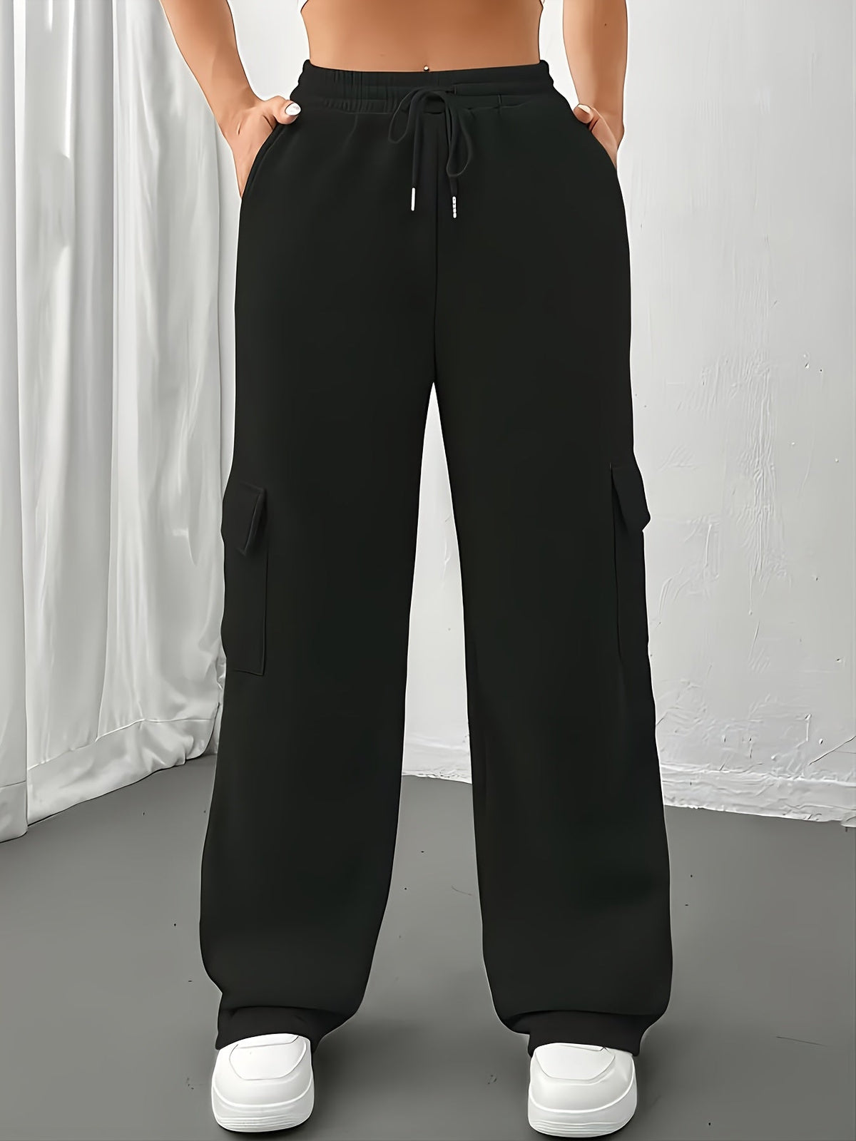 Relaxed Cargo Joggers for Women | Soft Cotton Blend | Casual Everyday Wear