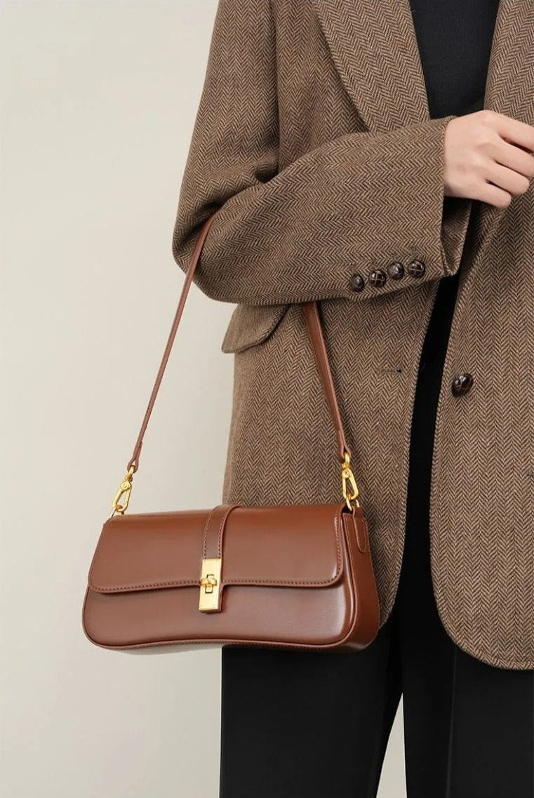 Luxe Leather Shoulder Bag Women UK – Stylish Handbag for Workwear, Smart Casual