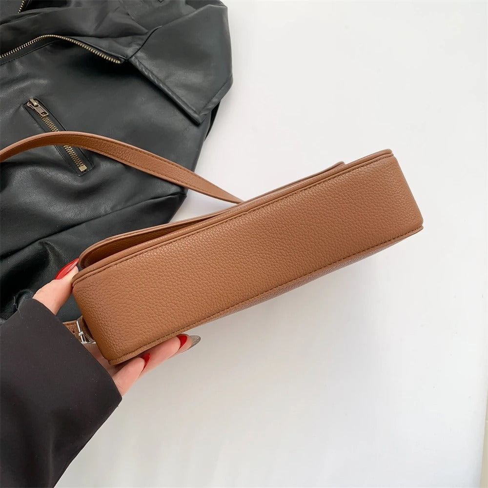 Baguette Shoulder Bag Women UK – Curved Design Handbag, Smart Casual Office Wear & Evening