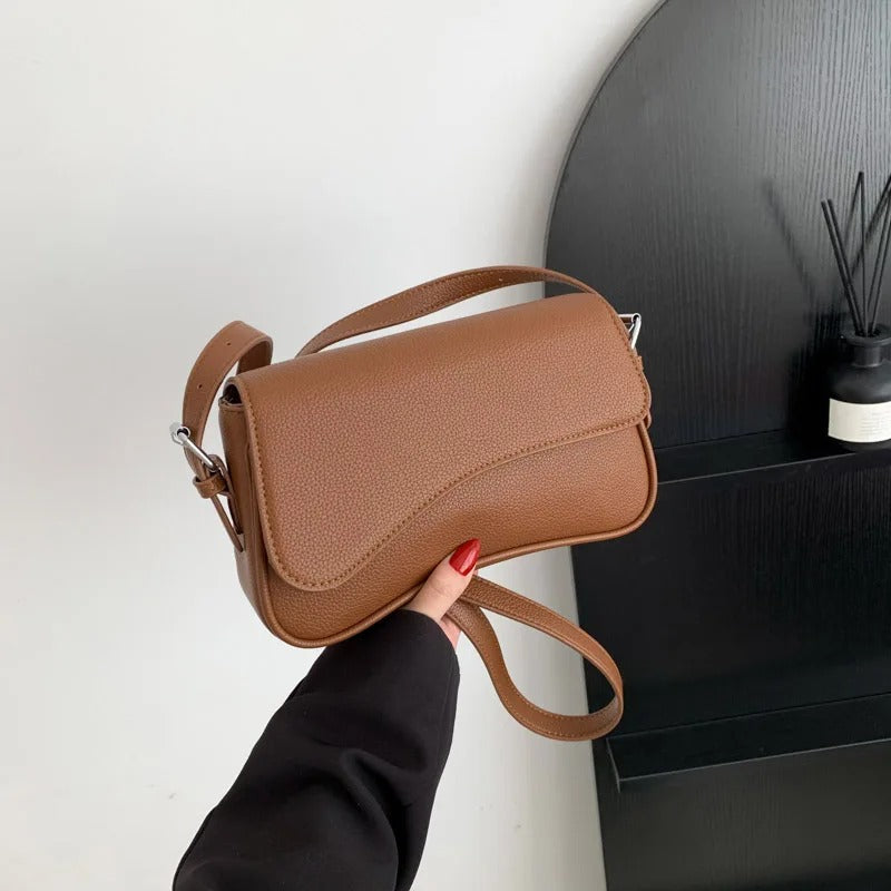 Baguette Shoulder Bag Women UK – Curved Design Handbag, Smart Casual Office Wear & Evening