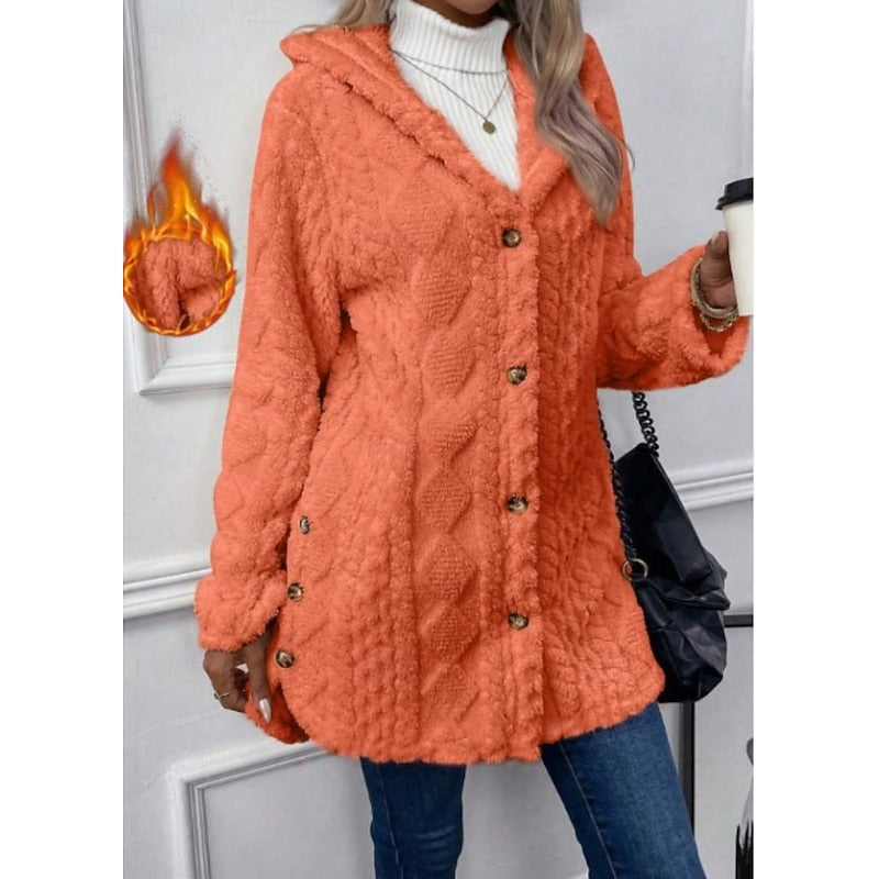 Cozy Hooded Jacket for Women | Soft Fabric | Casual Layering Piece