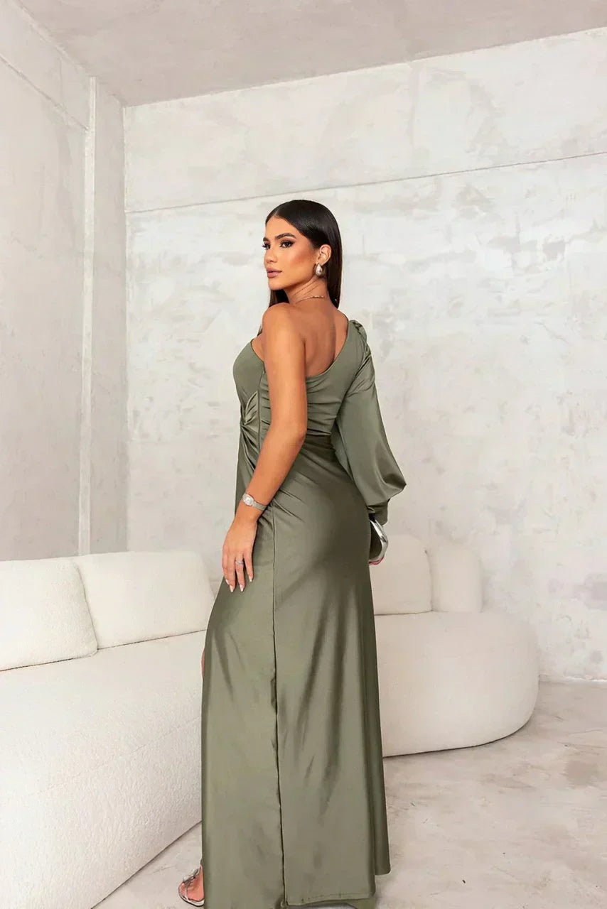 One-Shoulder Maxi Dress | Elegant Evening Gown | Formal Wear for Events