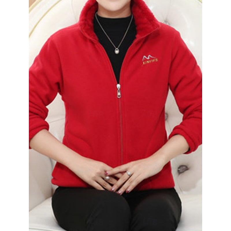 Cozy Stand-Collar Jacket in Soft Fabric for Casual Wear