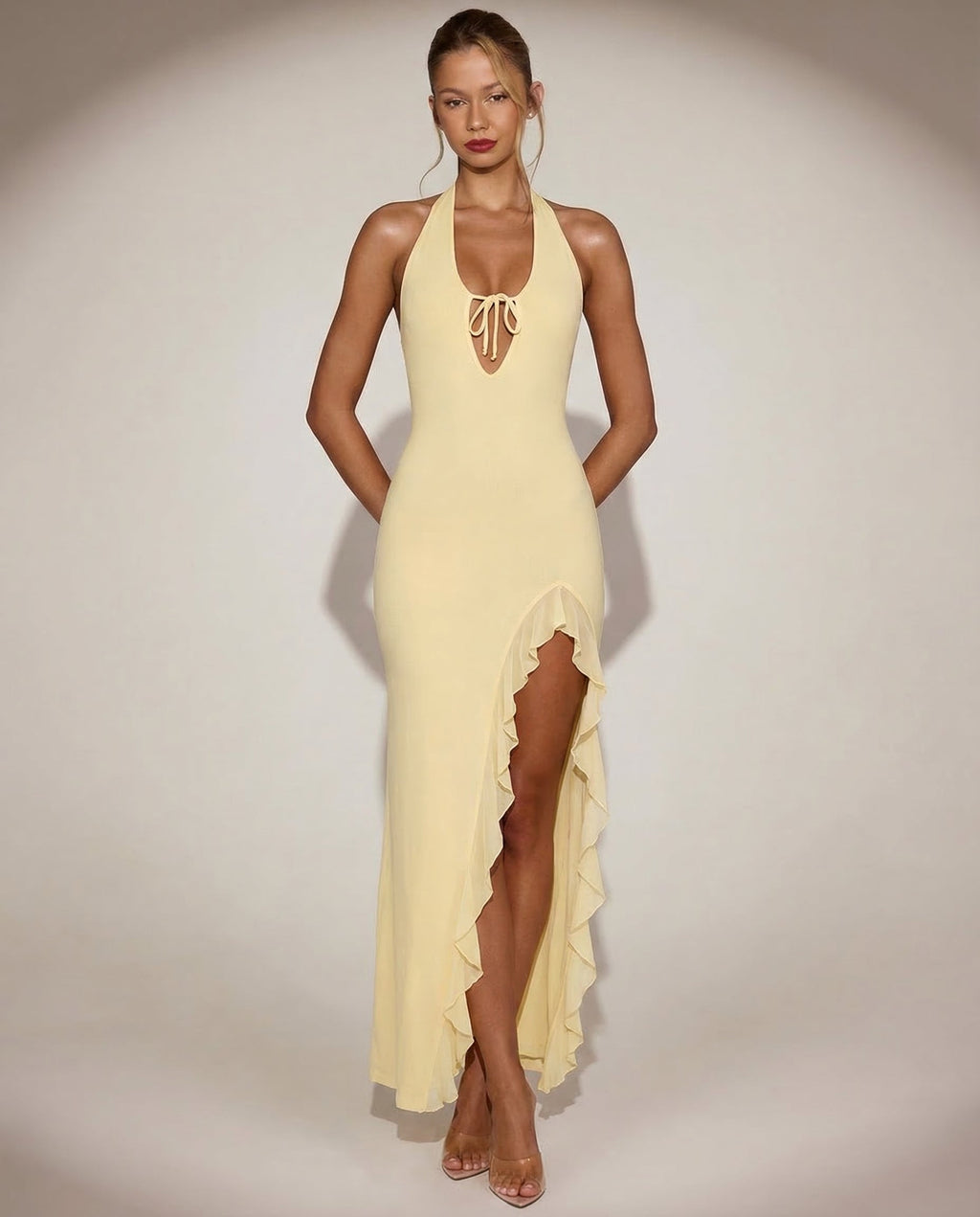 Cherry Crush Backless Maxi Dress Women UK – Evening Wear, Cocktail Occasion