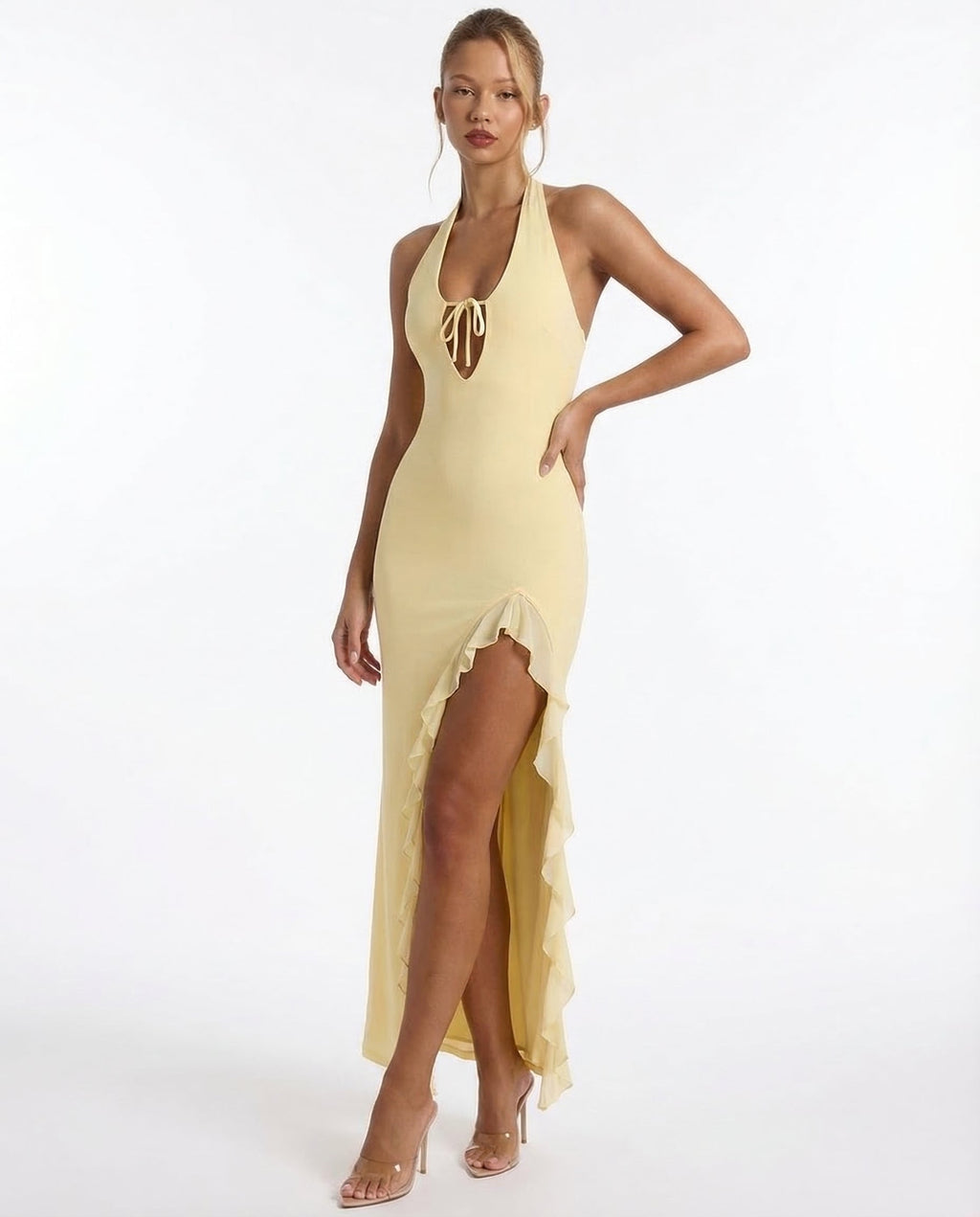 Cherry Crush Backless Maxi Dress Women UK – Evening Wear, Cocktail Occasion