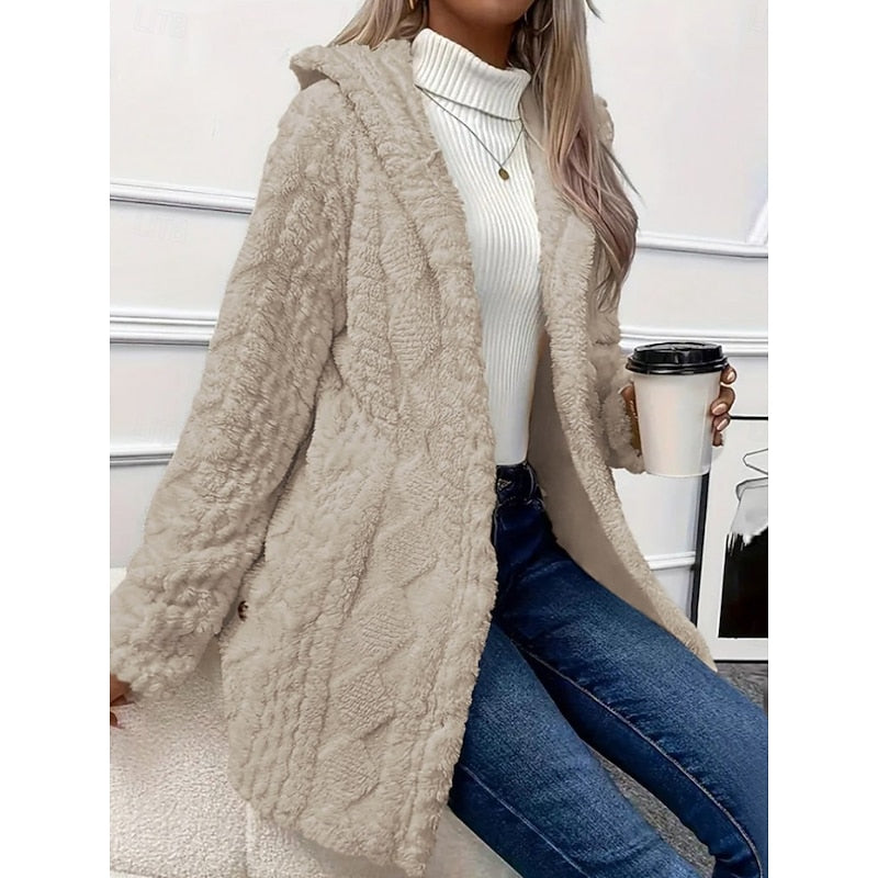 Cozy Hooded Jacket for Women | Soft Fabric | Casual Layering Piece