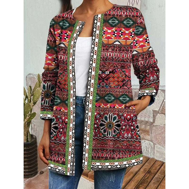 Artisan Open-Front Jacket | Lightweight Casual Layer for Everyday Wear