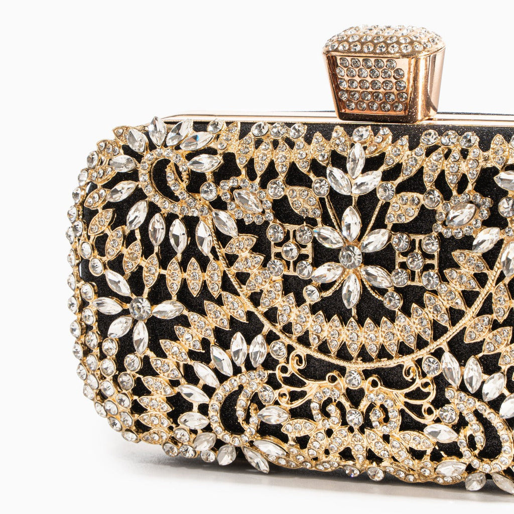 Flower Crystal Evening Clutch Bag Women UK – Dazzling Evening Accessory, Formal Events & Cocktail Attire