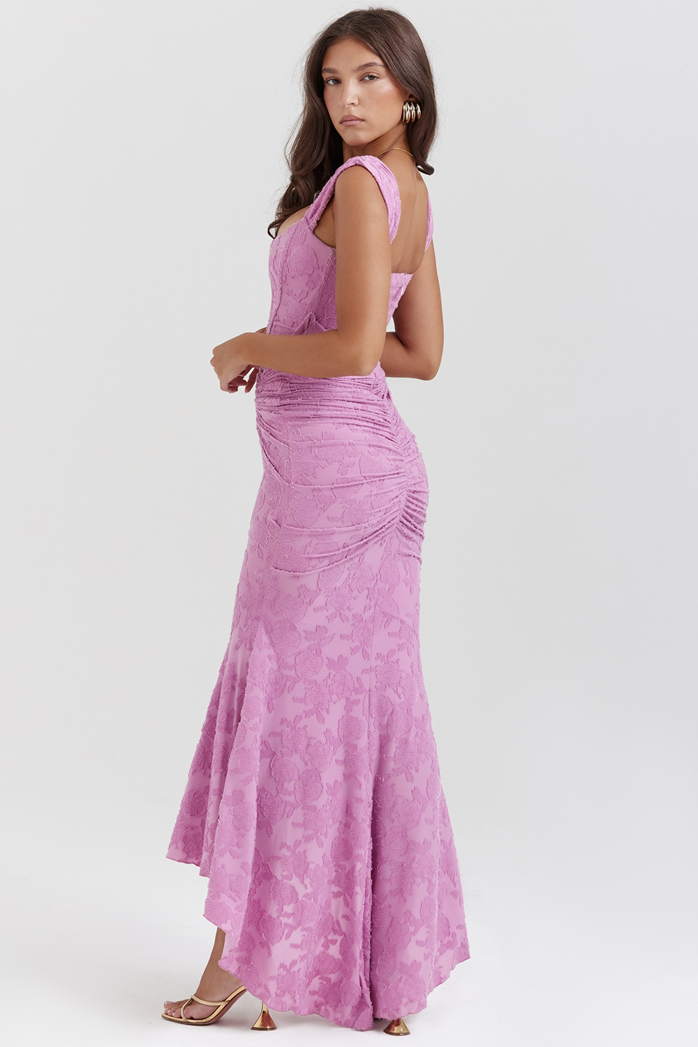 Lace Maxi Dress Women UK – Sleeveless Gown, Formal Events Garden Party