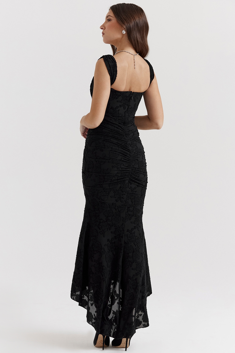 Lace Maxi Dress Women UK – Sleeveless Gown, Formal Events Garden Party