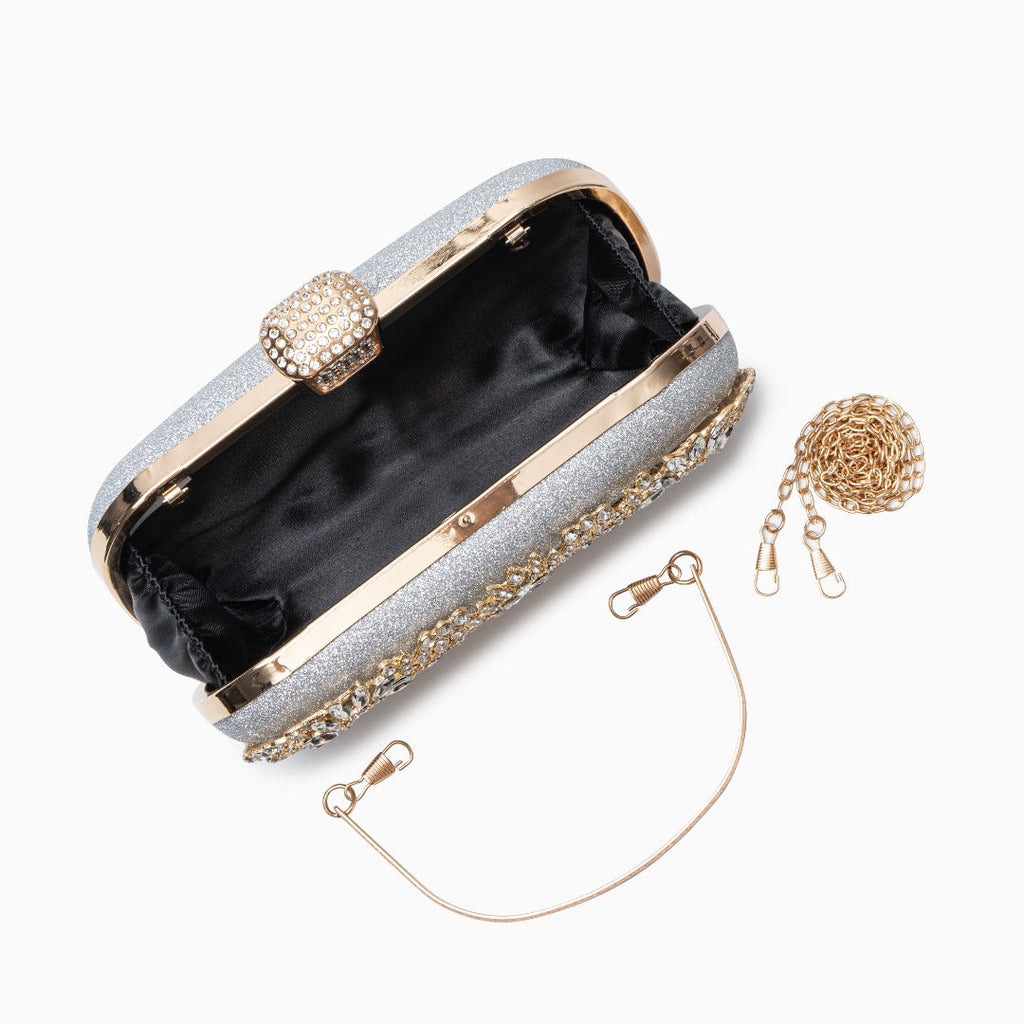 Flower Crystal Evening Clutch Bag Women UK – Dazzling Evening Accessory, Formal Events & Cocktail Attire