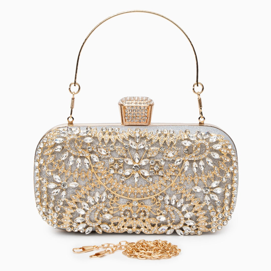 Flower Crystal Evening Clutch Bag Women UK – Dazzling Evening Accessory, Formal Events & Cocktail Attire