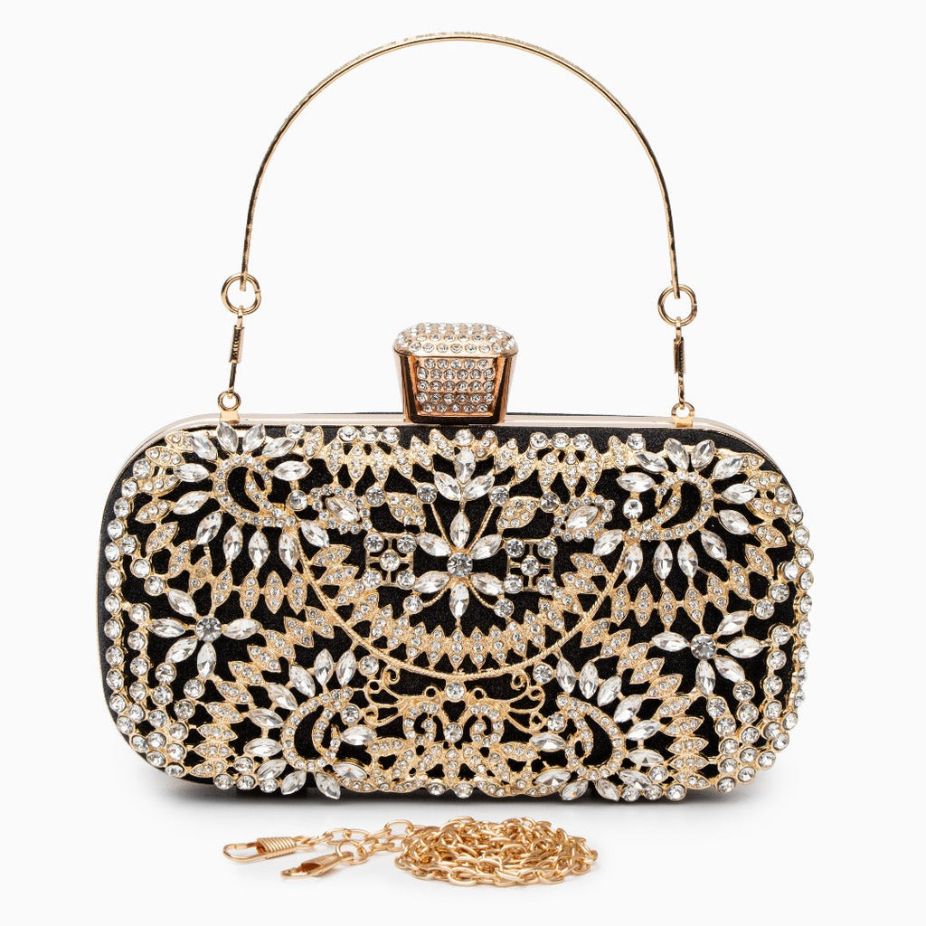 Flower Crystal Evening Clutch Bag Women UK – Dazzling Evening Accessory, Formal Events & Cocktail Attire