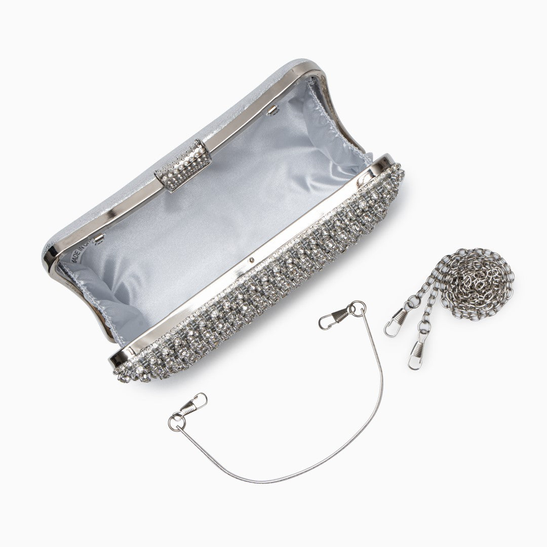 Glitter Evening Clutch Bag UK – Detachable Chain Strap for Weddings, Parties