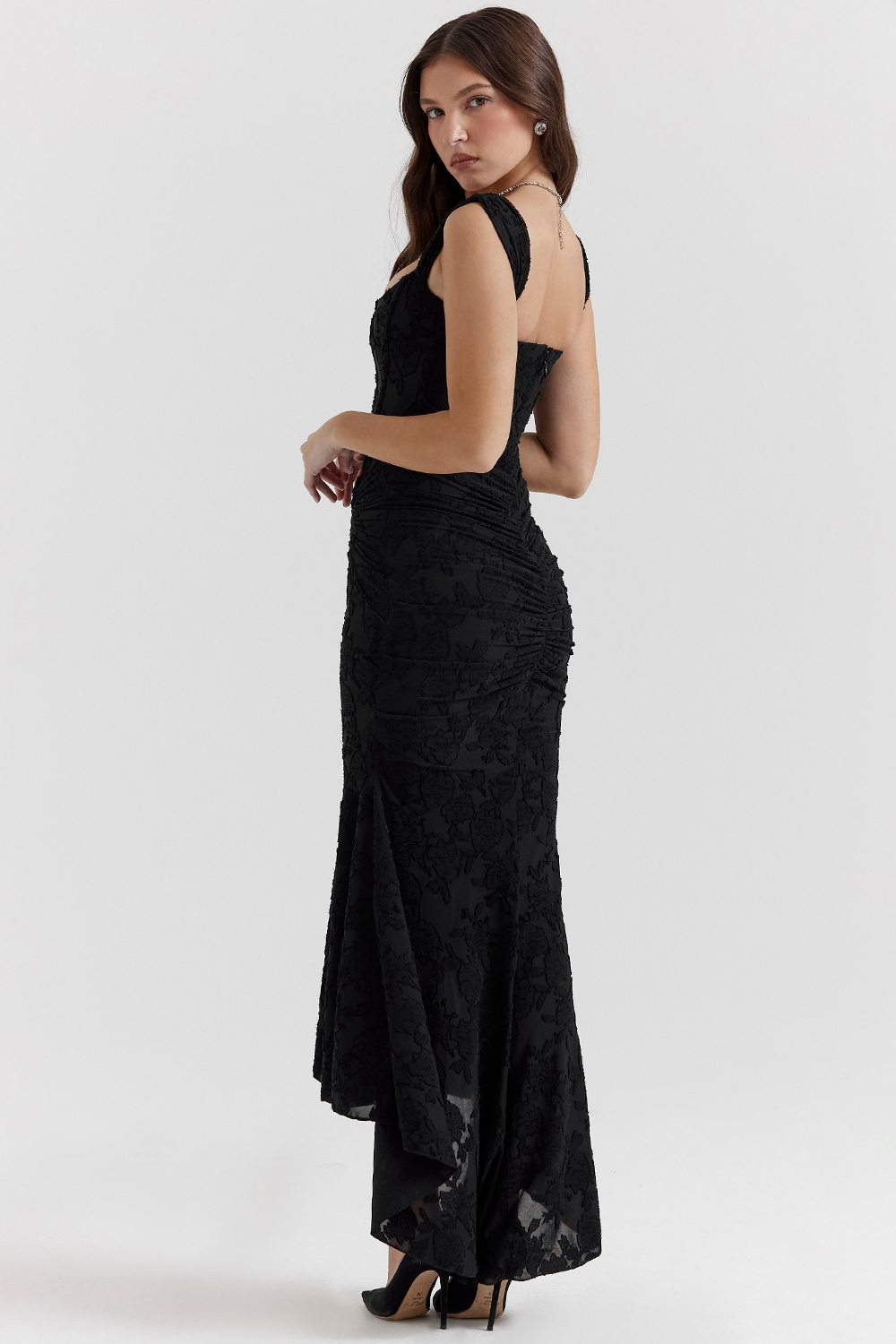 Lace Maxi Dress Women UK – Sleeveless Gown, Formal Events Garden Party