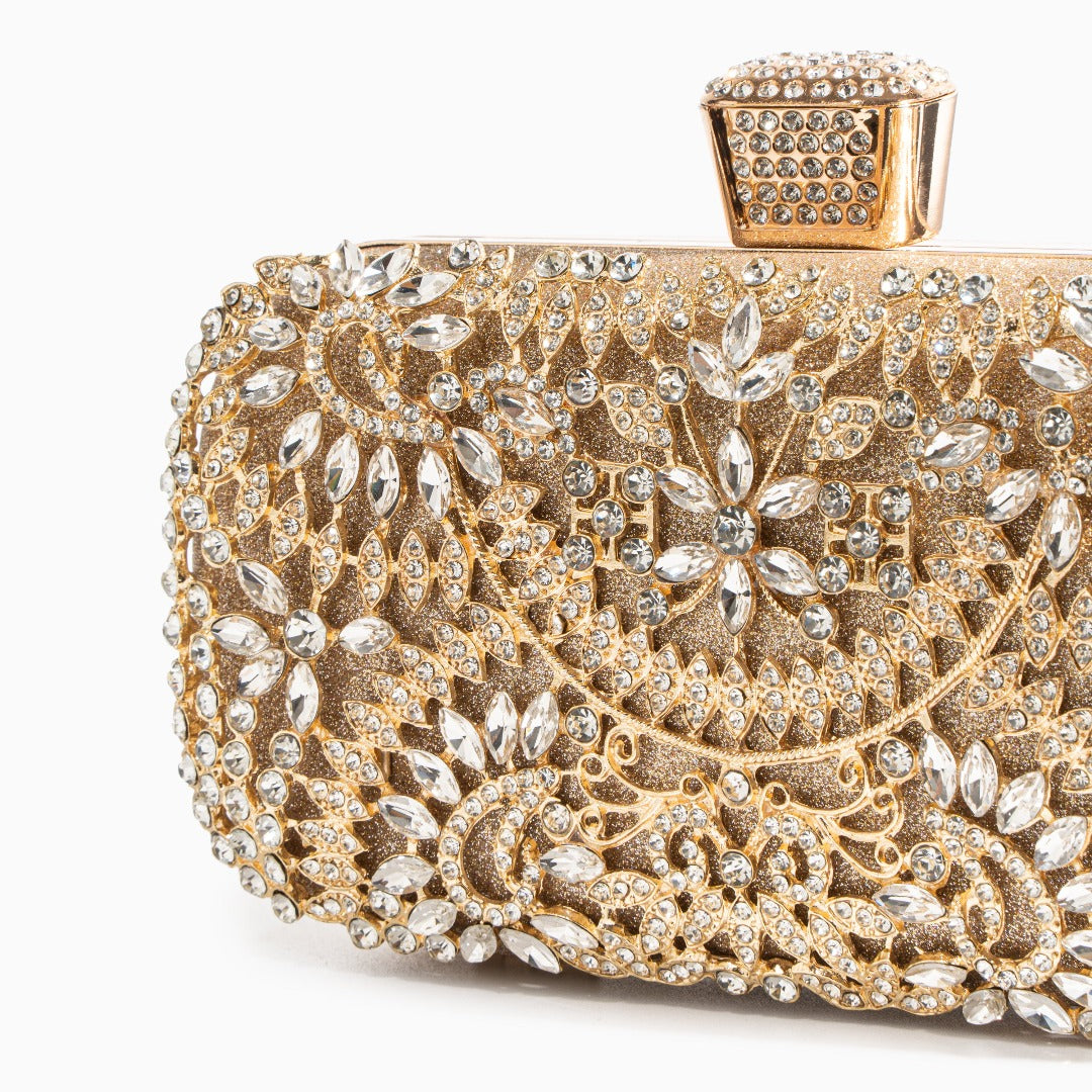 Flower Crystal Evening Clutch Bag Women UK – Dazzling Evening Accessory, Formal Events & Cocktail Attire