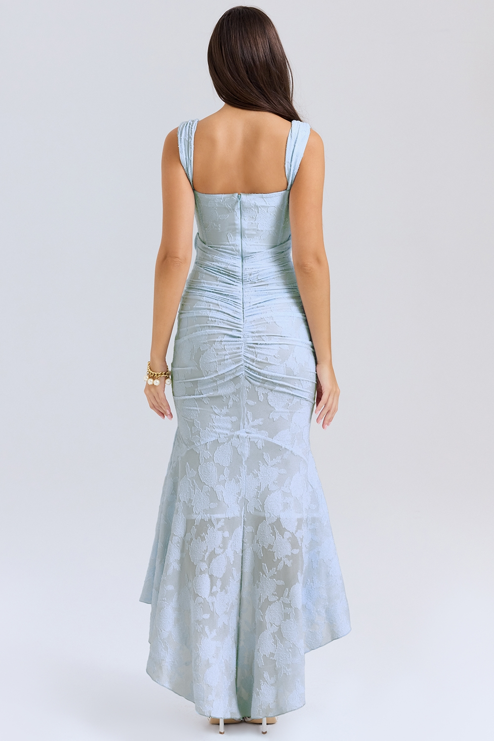 Lace Maxi Dress Women UK – Sleeveless Gown, Formal Events Garden Party