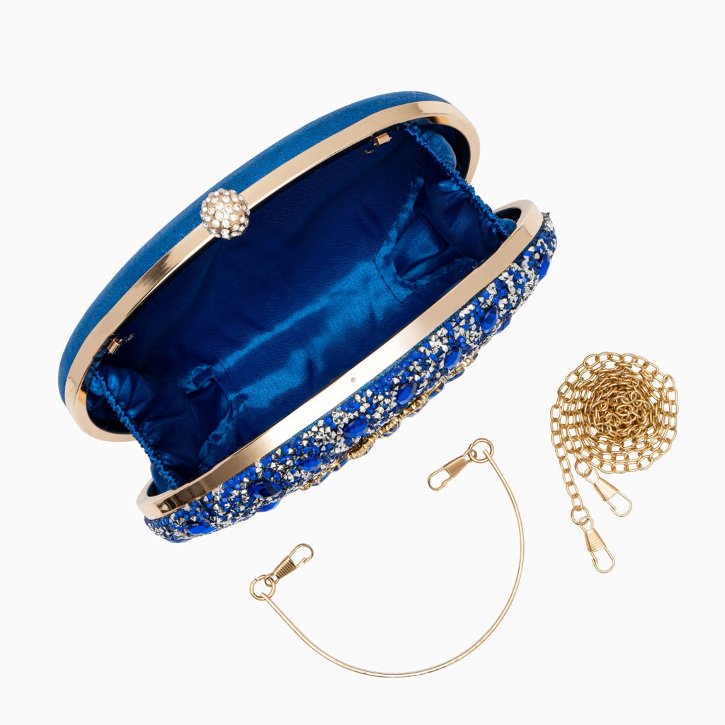 Black PU Leather Clutch Bag Women UK – Rhinestone Evening Purse with Adjustable Strap, Smart Casual & Evening