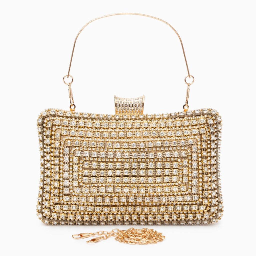 Glitter Evening Clutch Bag UK – Detachable Chain Strap for Weddings, Parties