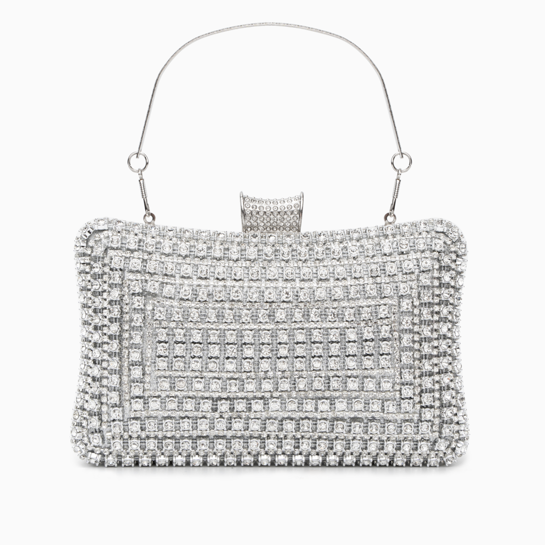 Glitter Evening Clutch Bag UK – Detachable Chain Strap for Weddings, Parties