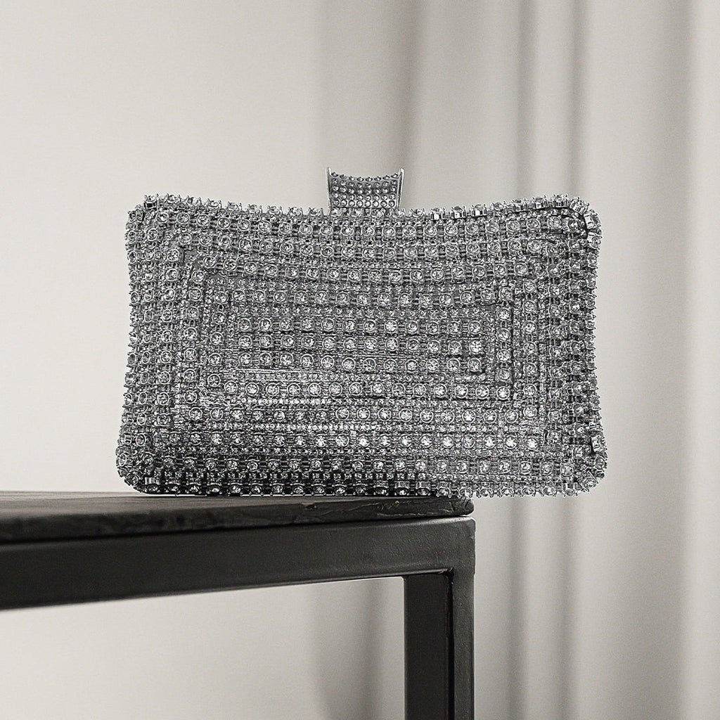 Glitter Evening Clutch Bag UK – Detachable Chain Strap for Weddings, Parties