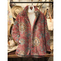 Vintage Floral Print Jacket | Lightweight Cotton | Casual Outerwear for Women
