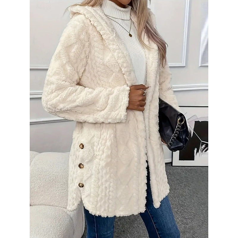 Cozy Hooded Jacket for Women | Soft Fabric | Casual Layering Piece