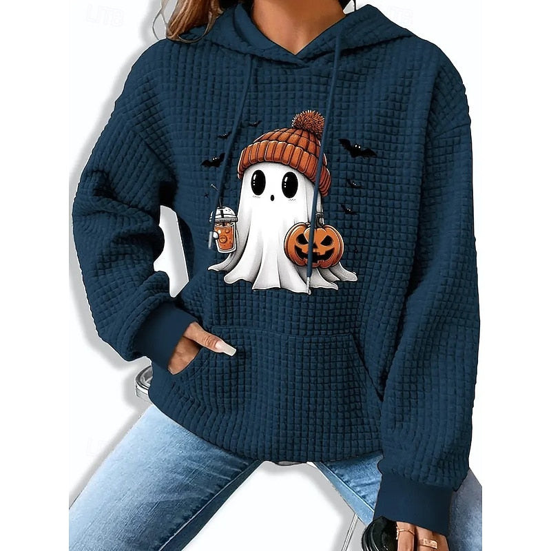 Cozy Halloween Hoodie for Women, Soft Fabric, Casual Style, Festive Wear
