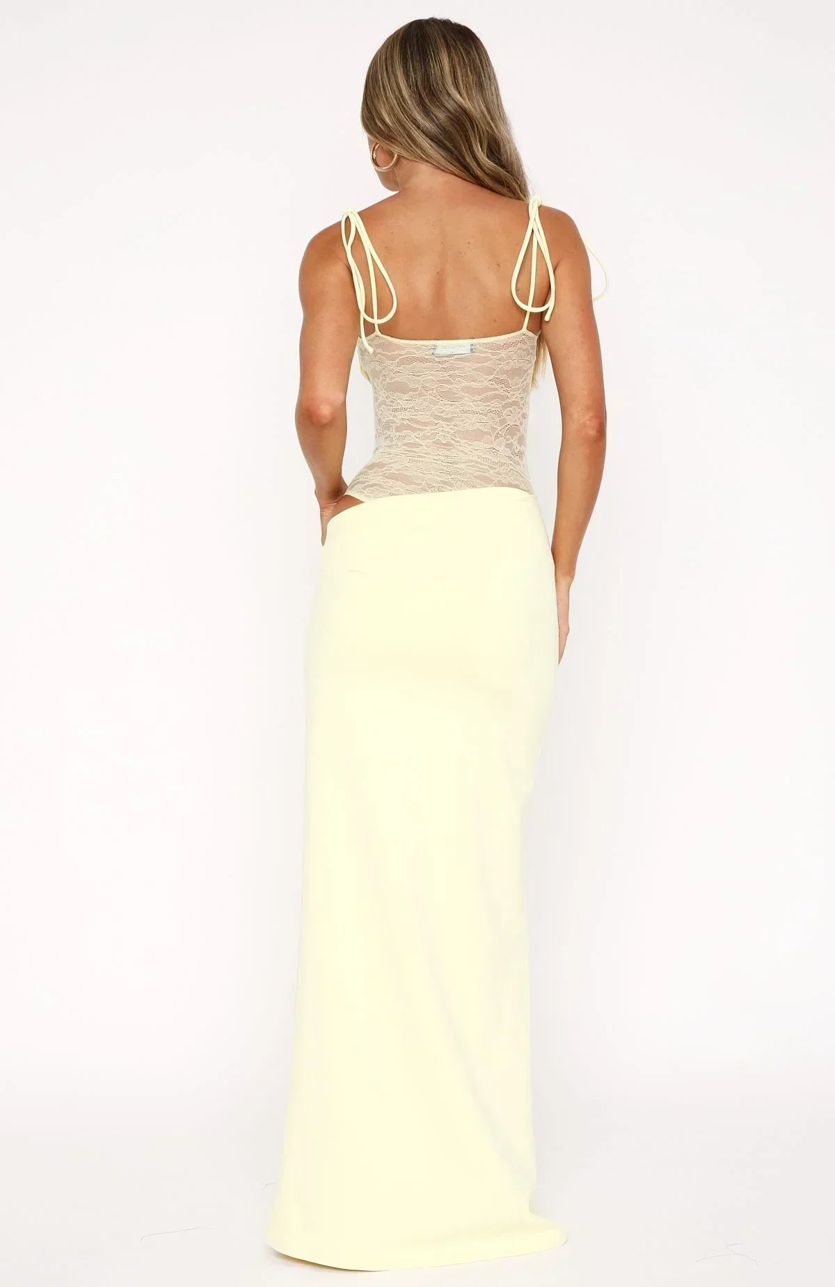 Lace Sheer Cut-Out Maxi Dress Women UK – Formal Occasion, Wedding Guest