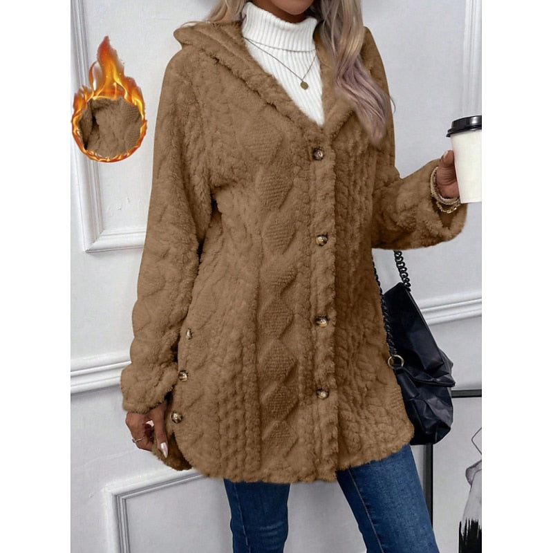 Cozy Hooded Jacket for Women | Soft Fabric | Casual Layering Piece