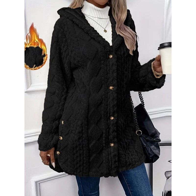 Cozy Hooded Jacket for Women | Soft Fabric | Casual Layering Piece