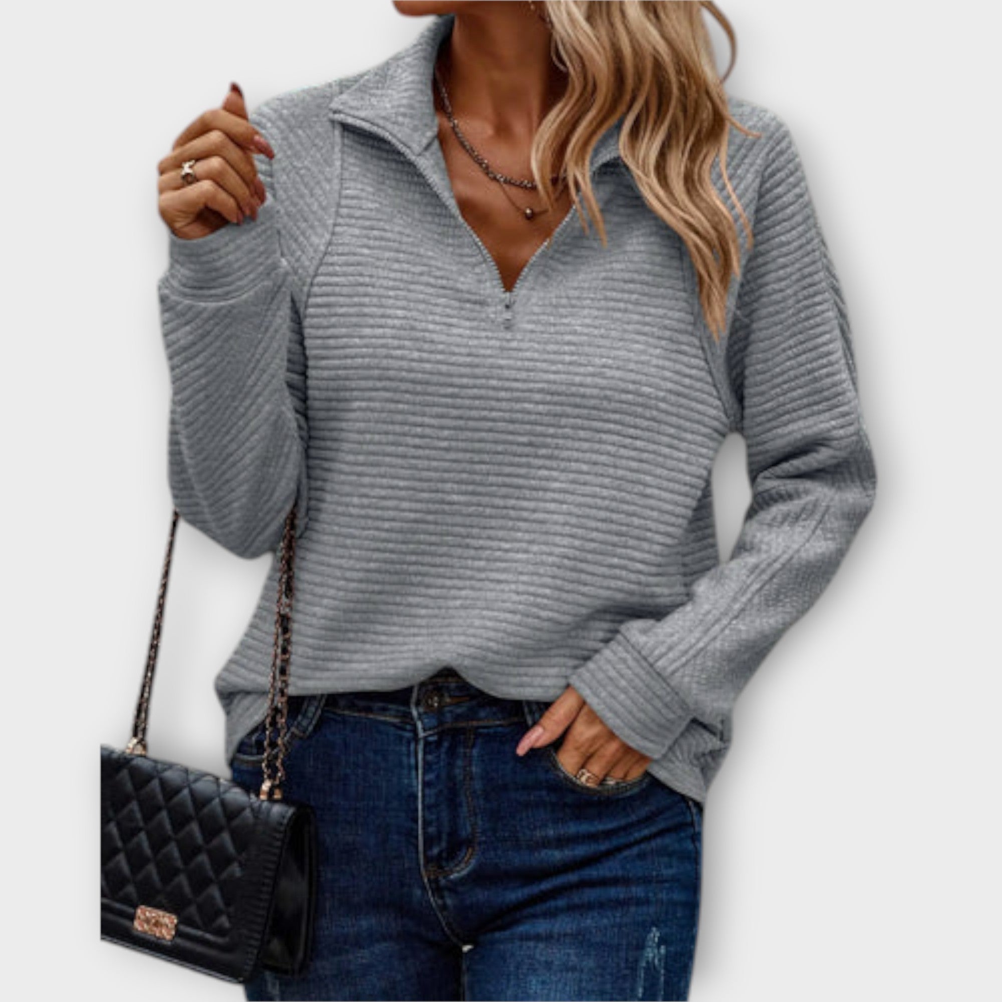 Comfortable Knit Jumper Sweater for Women - Casual Wear, Soft Fabric