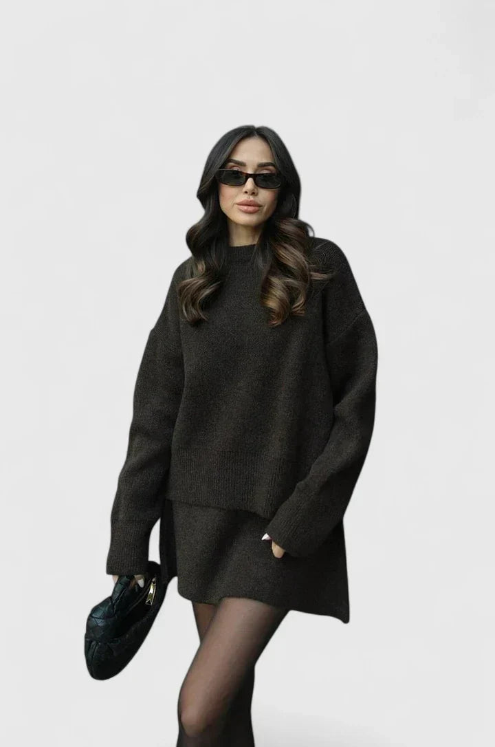 Comfortable Knit Jumper Set for Women | Cozy Casual Loungewear Outfit